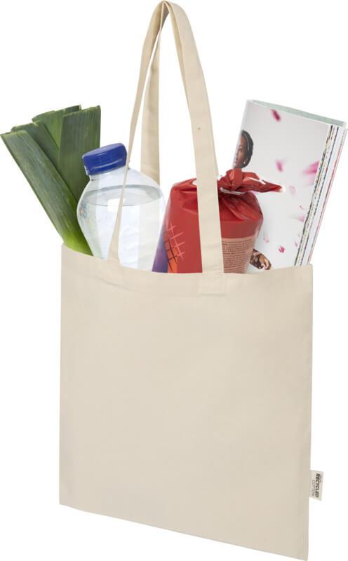 PF 120789 2 12078906 E1 Saco de algodão de 7 L reciclado e GRS de 180 g/m² "Peru Blend" - Image 3