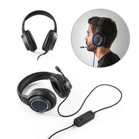 Thorne Headset RGB. Auscultadores gaming com cabo 2m, microfone e luzes LED RGB em ABS