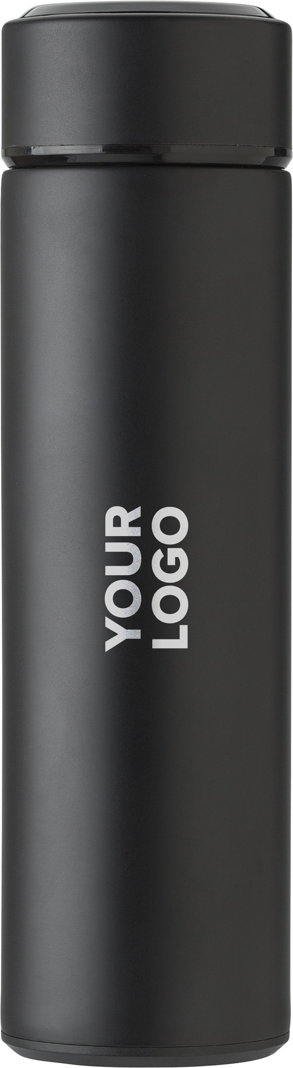 Garrafa térmica de aço inoxidável (450 ml) com LED Fatima