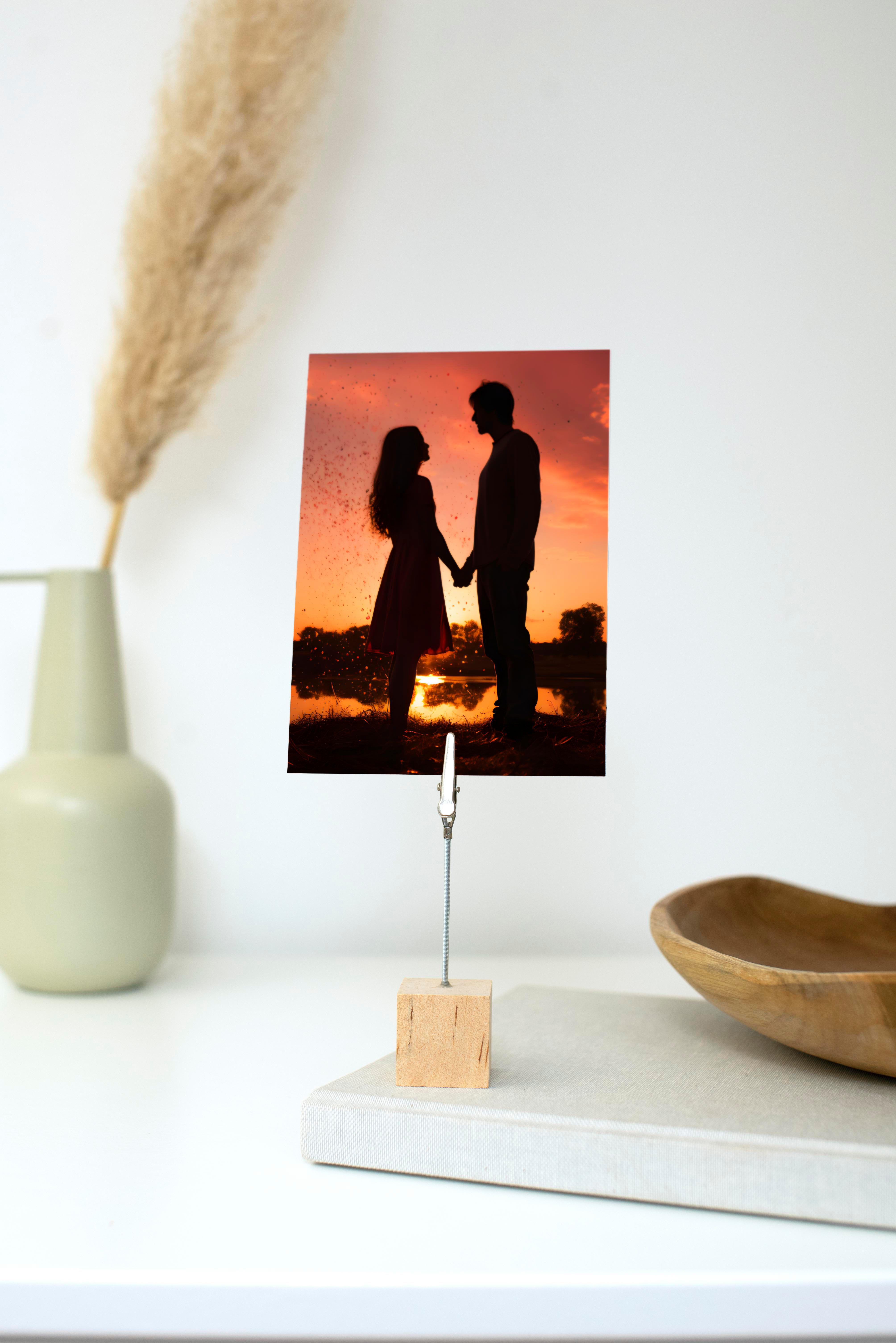 Suporte de clipe de madeira Malia