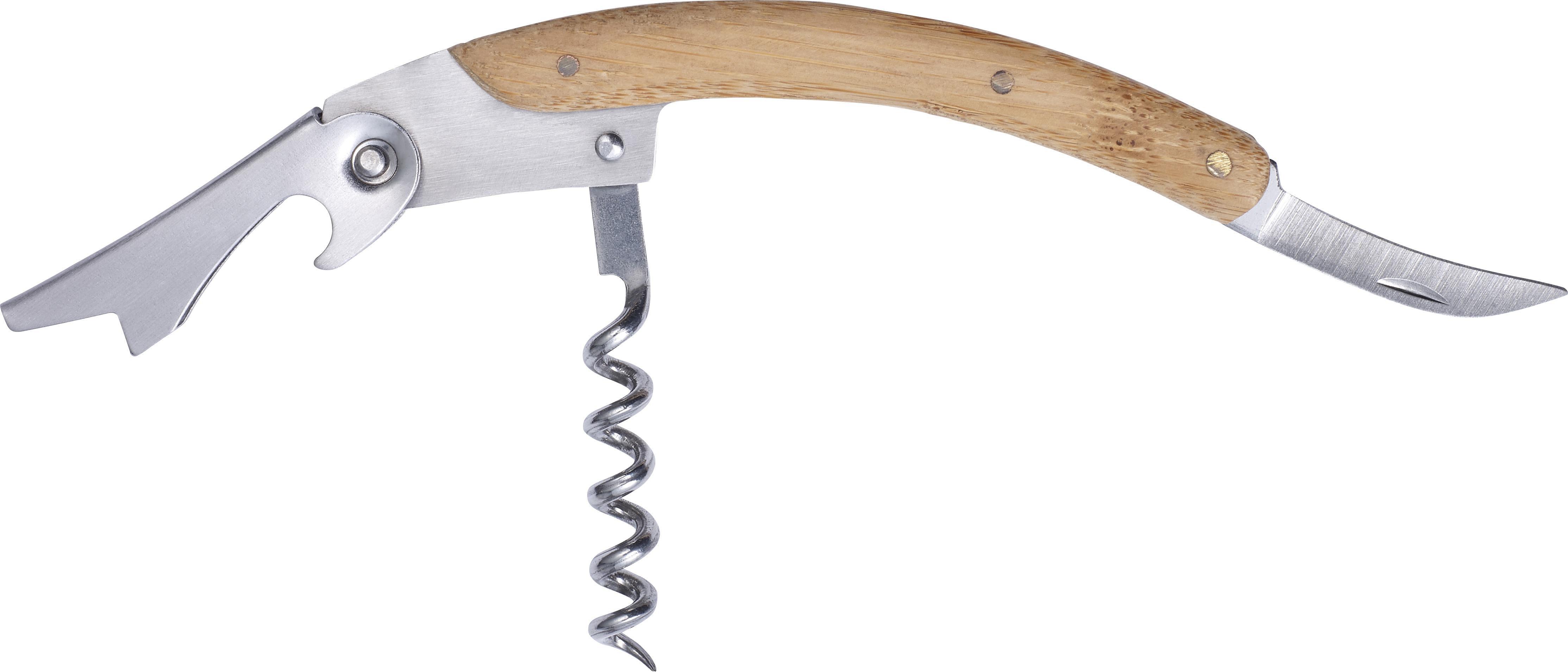 Giving 8721 1 impr 928944 Conjunto para vinho em aço inox e bambu Leonie - Image 2