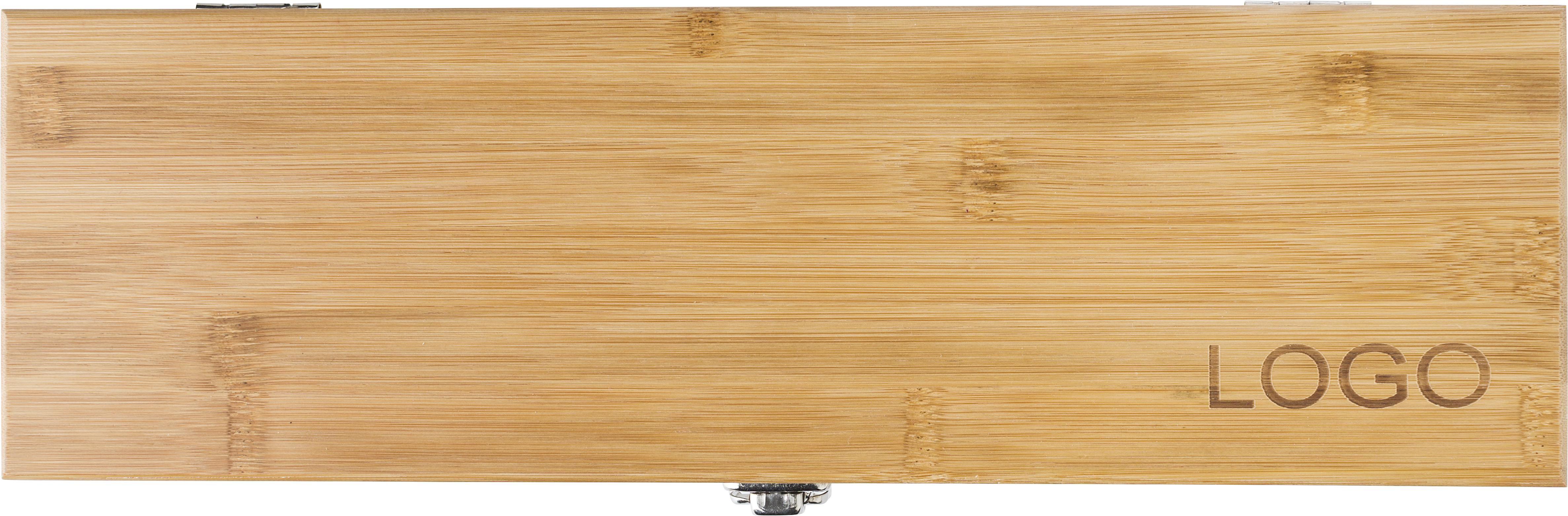 Giving 8855 1 impr 929336 Conjunto para vinho de bambú Gareth - Image 2