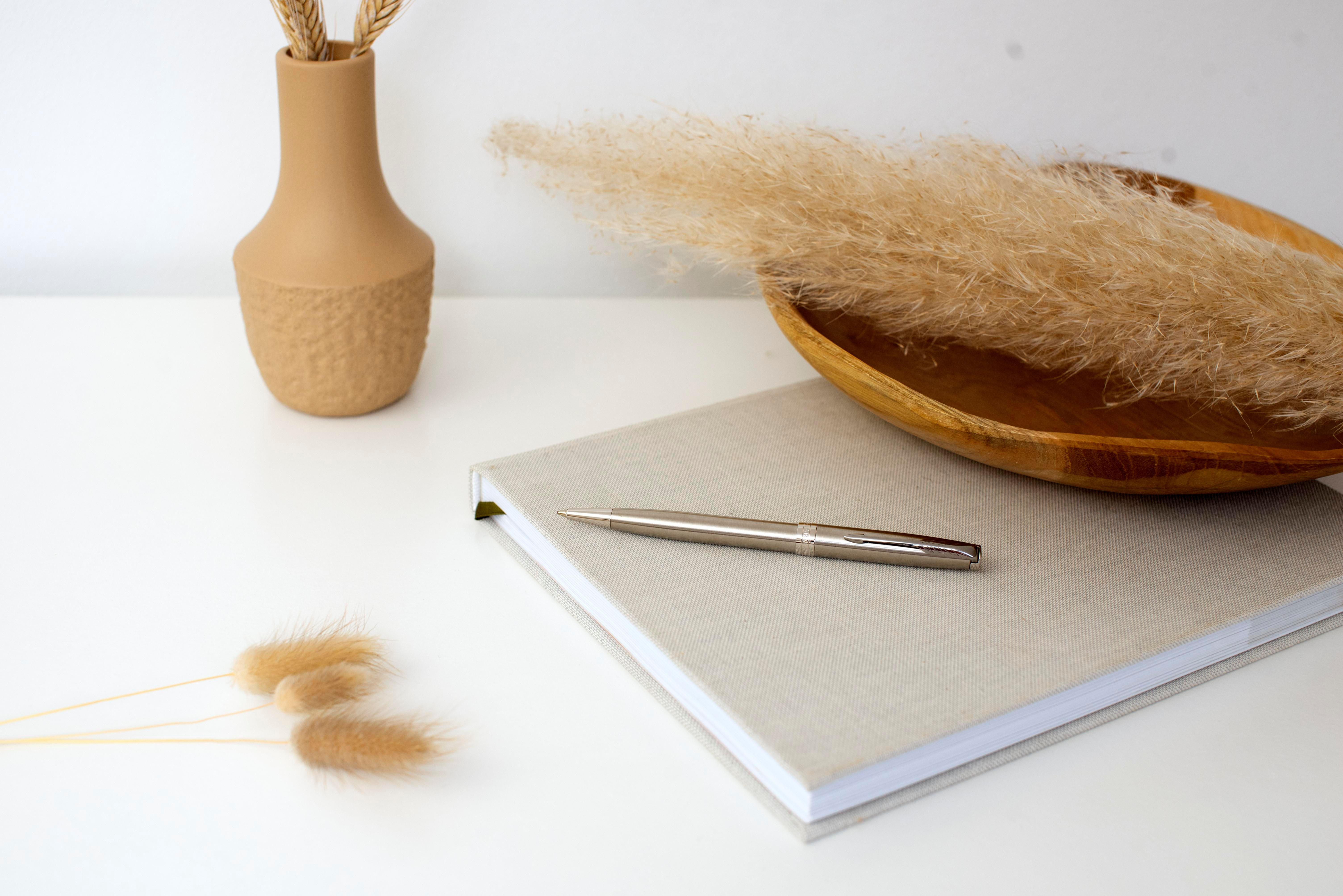 Esferográfica Parker Sonnet® em aço inoxidável