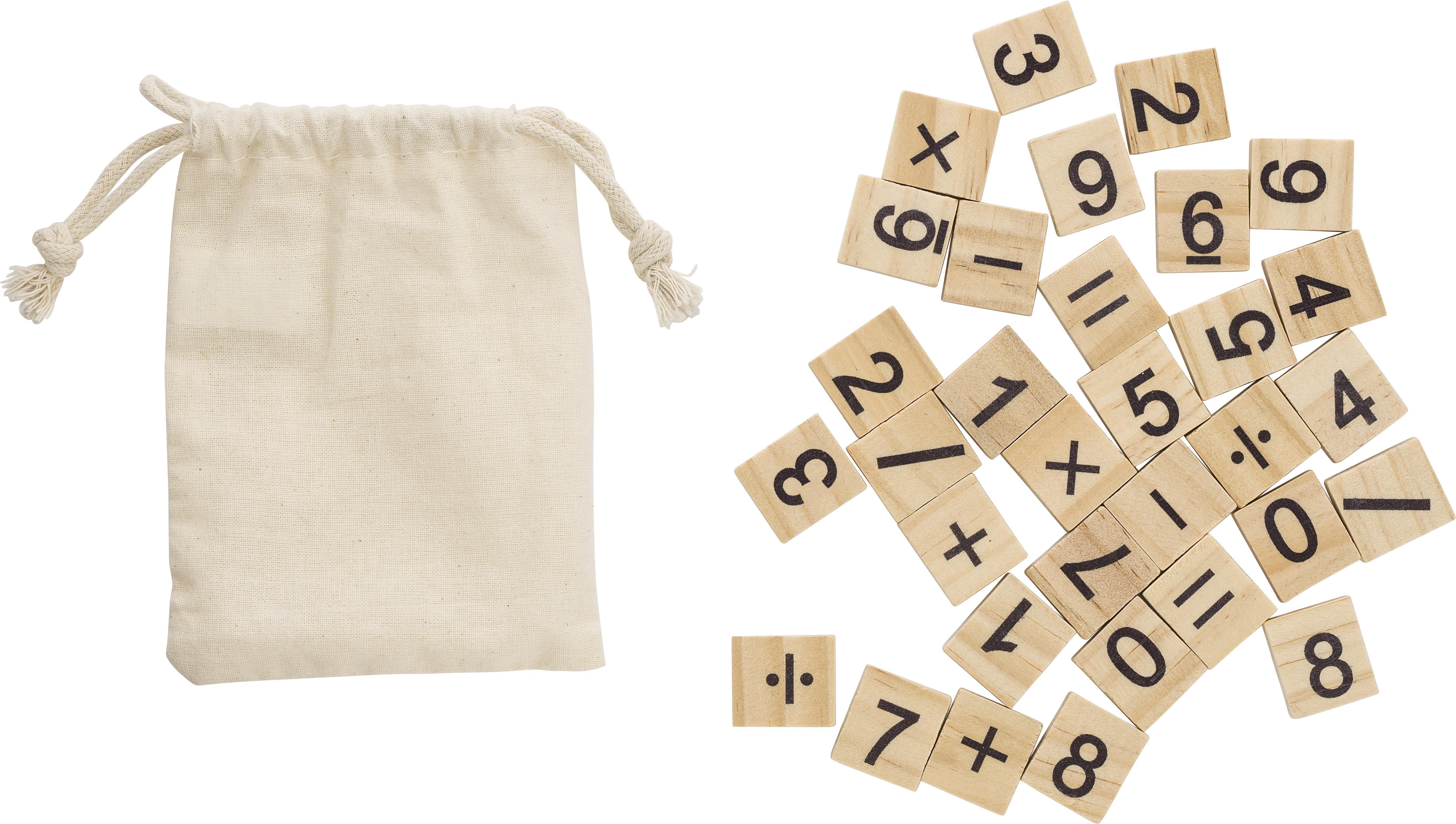 Conjunto de jogos didácticos em madeira de pinho Ezekiel