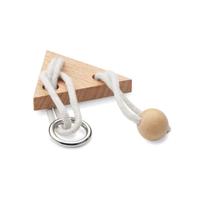 Jogo triângulo de madeira