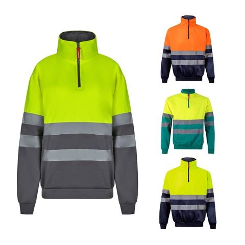 VL THOR. Sweatshirt bicolor (300g/m²) em felpa de poliéster (100%)