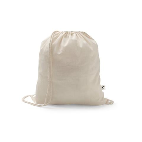 SALAMANCA. Saco tipo mochila em algodão reciclado (70%) e poliéster (30% rPET) (150 g/m²)