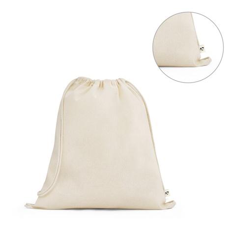 BELIZE. Saco tipo mochila 100% algodão orgânico (140 g/m²)