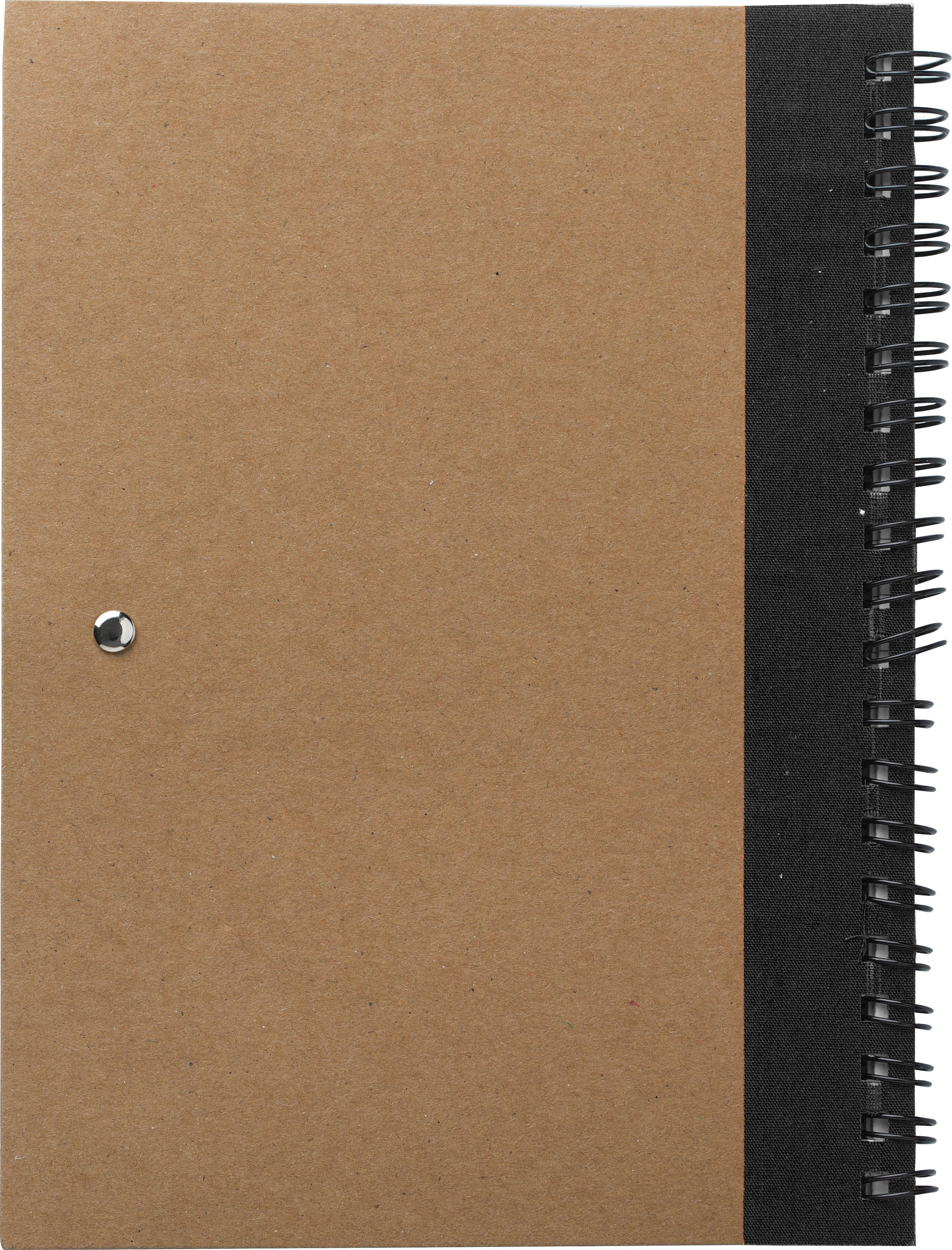 Bloco Stella   Cartão reciclado  Pautado  Esferográfica