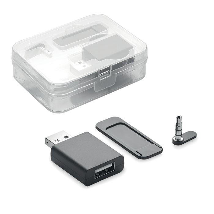 Bloq. áudio, dados e webcam