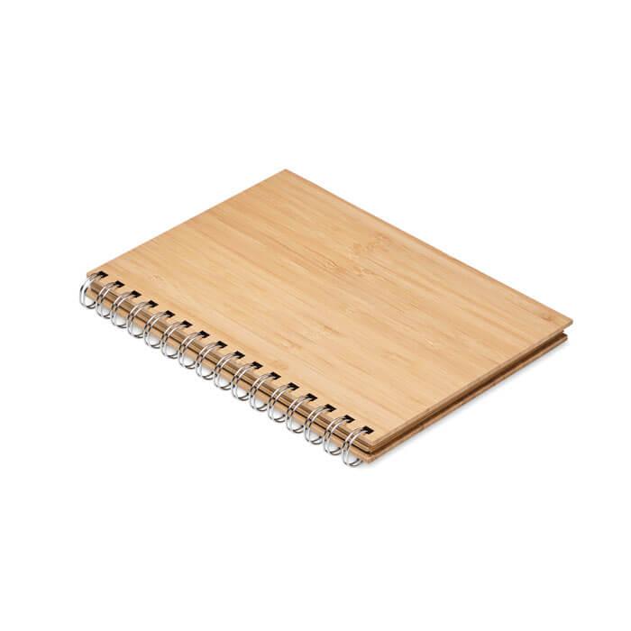 Bloco de bambu espiral A5