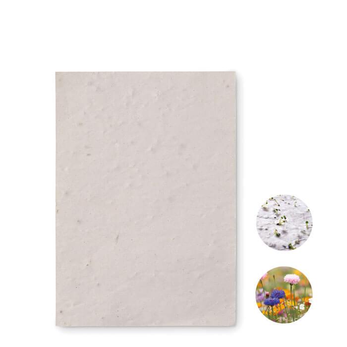 Papel sementes de flores A6