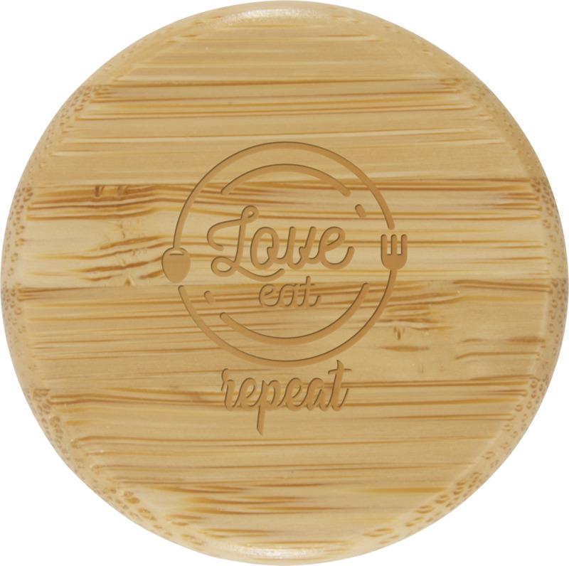 Garrafa de vidro borossilicato de 600 ml com pega de silicone "Tidan"