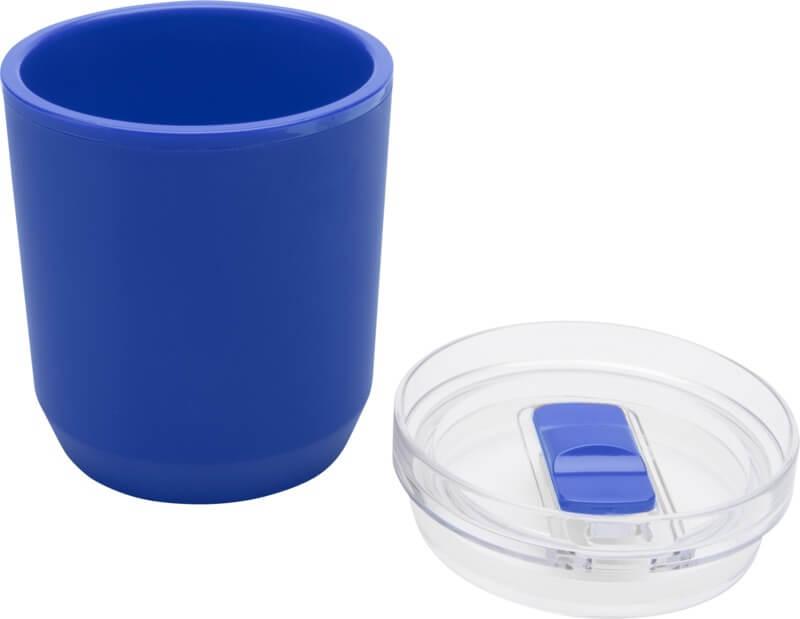 PF 100852 18 10085252 E1 Copo térmico de parede dupla de plástico reciclado de 180 ml "Hudson" - Image 19