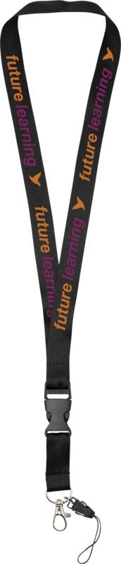 Fita de pescoço com fivela separável e suporte para telemóvel "Sagan"