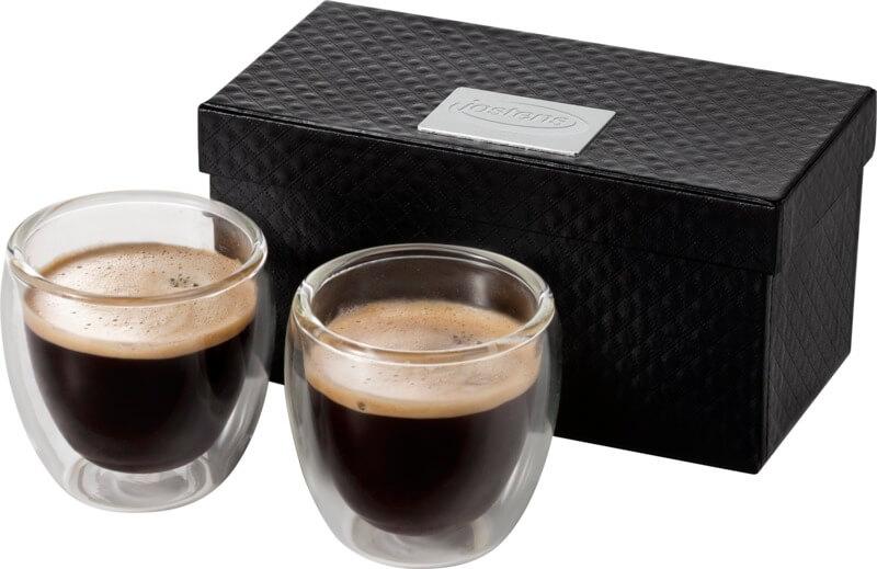 Conjunto para café expresso de 2 peças em vidro "Boda"