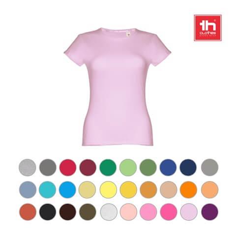 THC SOFIA. T-shirt cintada para senhora em algodão