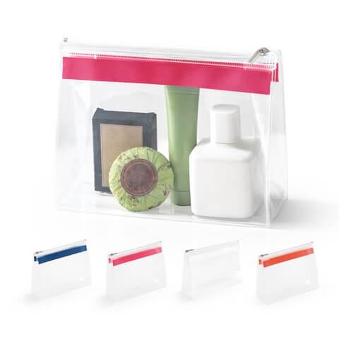 CHASTAIN. Necessaire transparente em EVA com fecho de correr