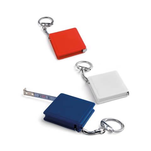 ASHLEY. Porta-chaves com fita métrica