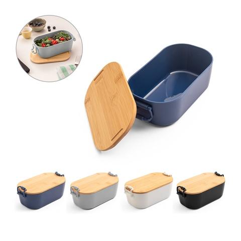 MAHLEB. Caixa hermética em PP com tampa em bambu