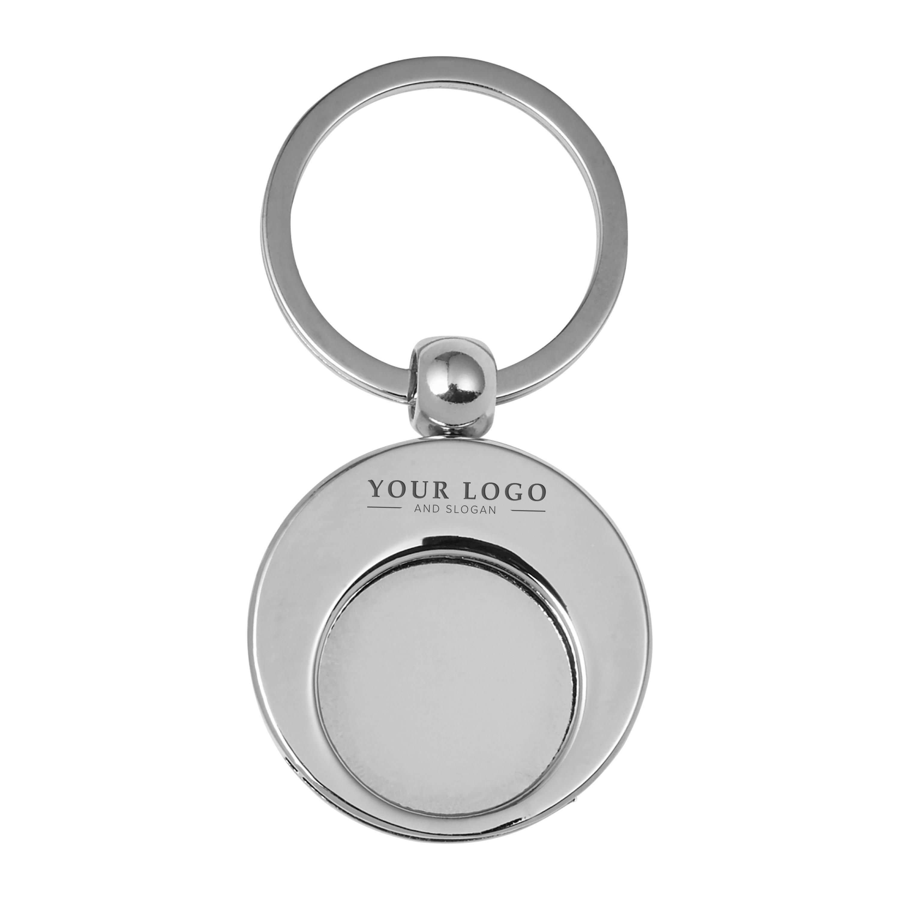 Porta-chaves de alumínio com ficha para carrinho de compras Christie