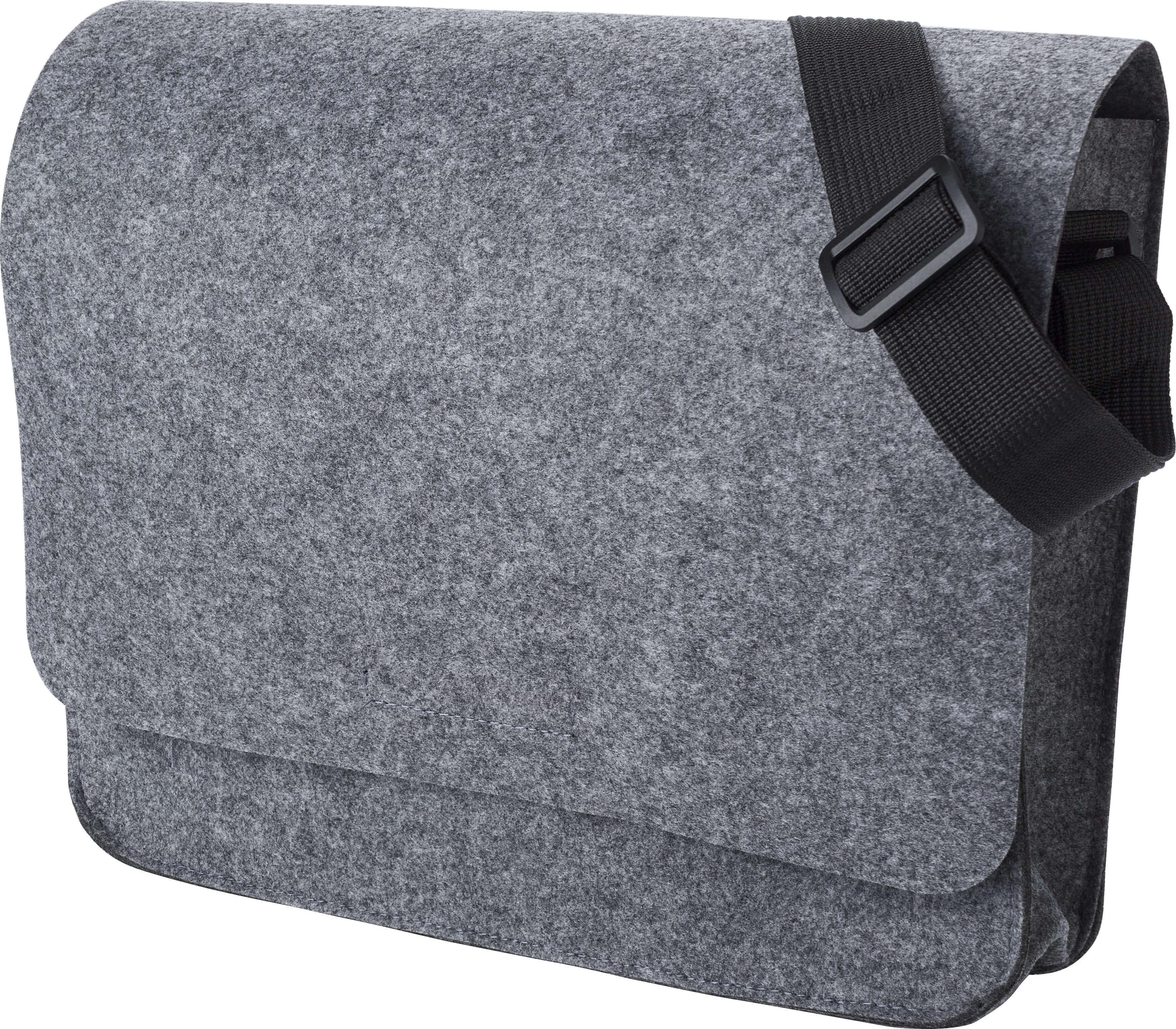 Bolsa para portátil Layla Feltro reciclado 15 polegadas Velcro