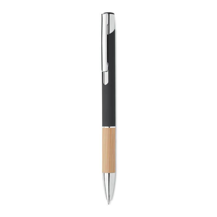 Caneta de alumínio com bambu