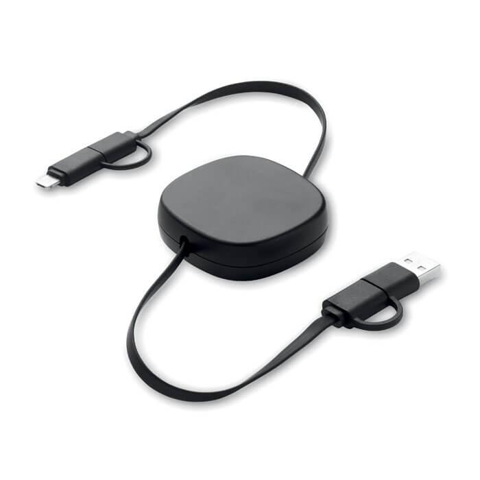 Conjunto de cabos retráteis
