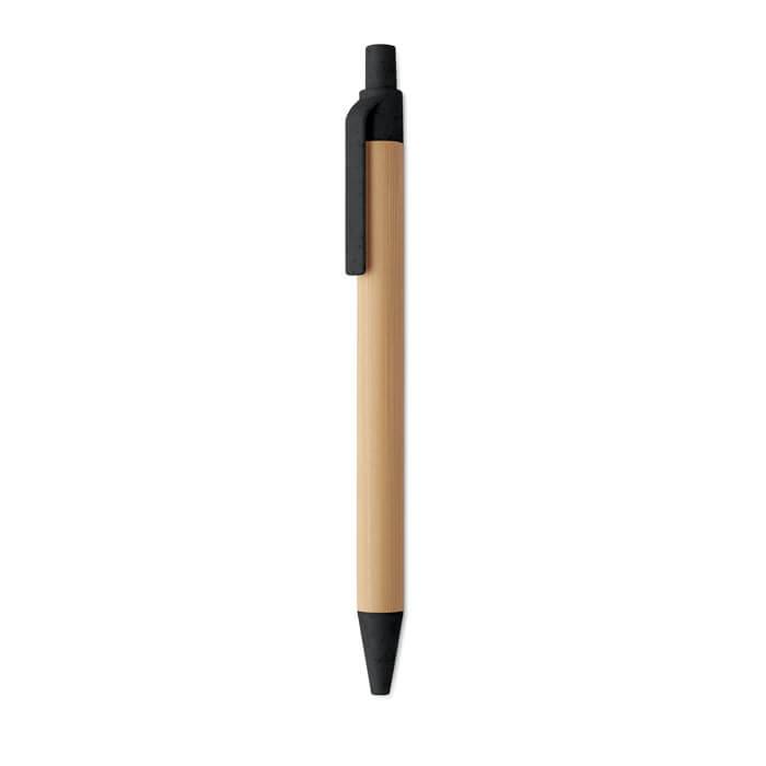 Caneta de pressão em bambu