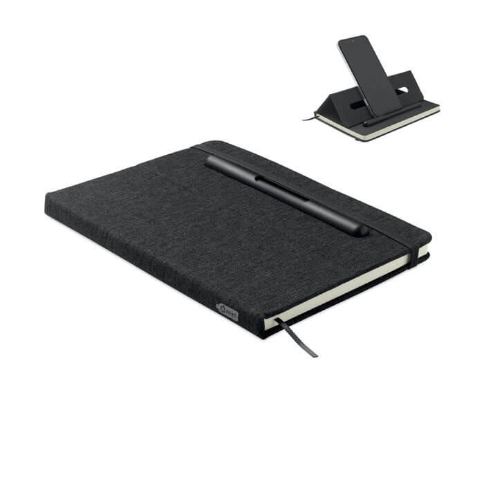 Bloco de notas A5 com suporte