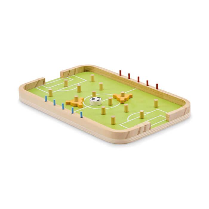 Jogo de futebol em madeira