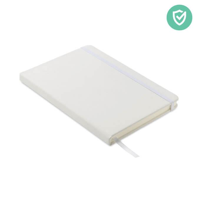 Caderno A5 pautado antibact.