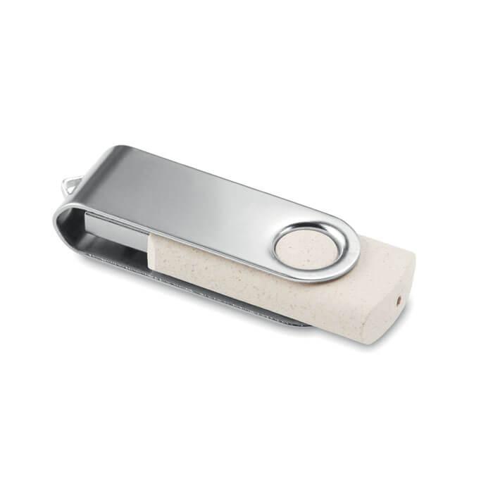 USB 16GB em palha de trigo