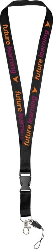 Fita de pescoço com fivela separável e suporte para telemóvel "Sagan"