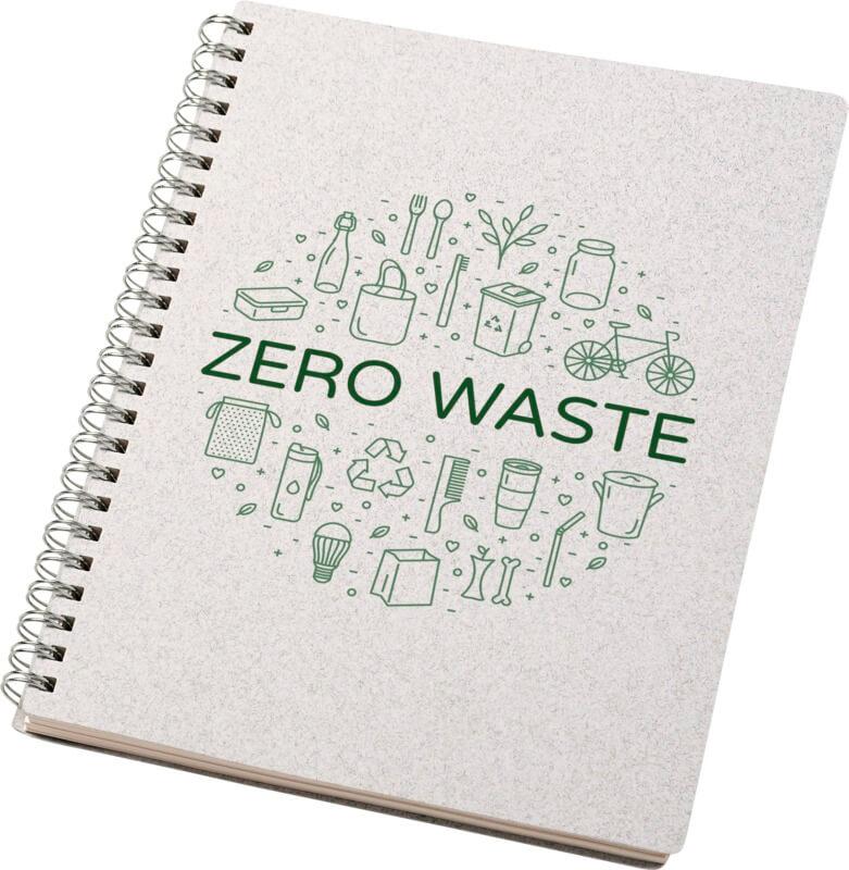 Bianco Bloco de notas com argolas de tamanho A5