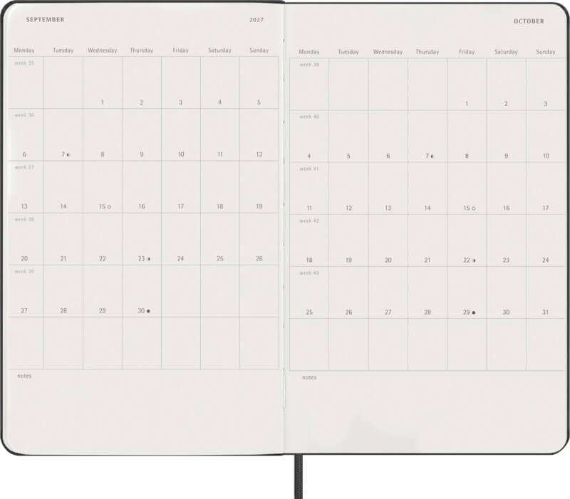 PF 107753 4 10775390 E3 Agenda diária de capa dura para 12 meses Moleskine - Image 5