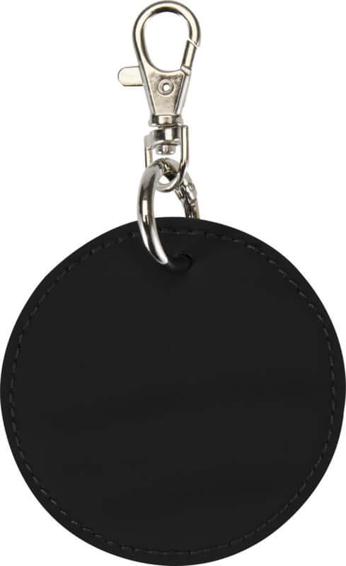 Porta-chaves redondo reciclado com berloque GRS "Resi Plus"