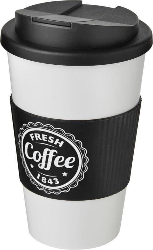 Copo Americano® 350 ml com pega e tampa à prova de derrames