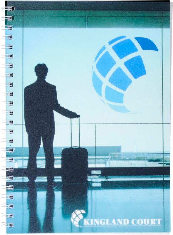 Caderno A5 espiral de arame com capa em PP Desk-Mate®