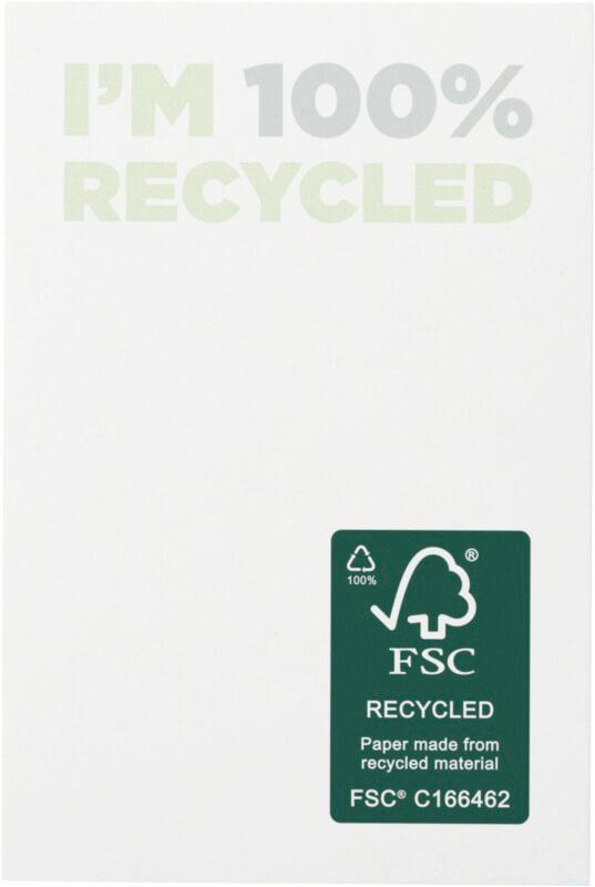 Notas adesivas recicladas 50 x 75 mm "Sticky-Mate®"