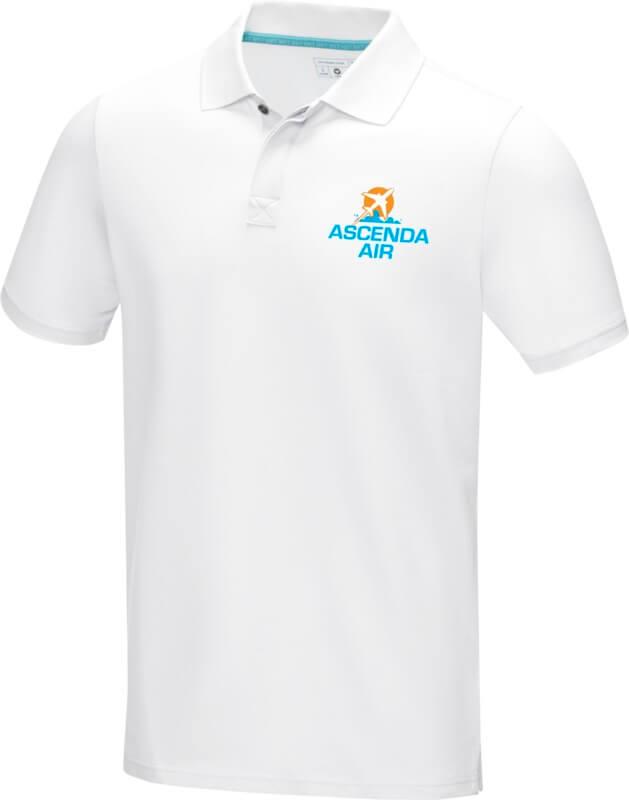 Polo para homem em material de orgânico "Graphite"