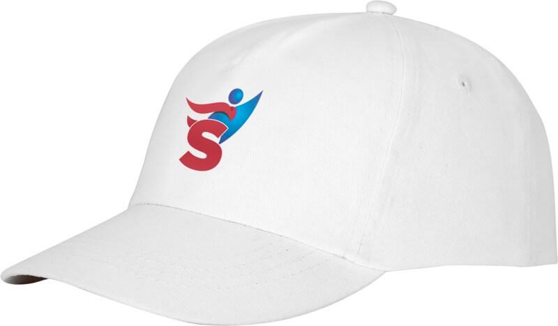 Boné de algodão 5 painéis com reforço e fecho aderente "Feniks"