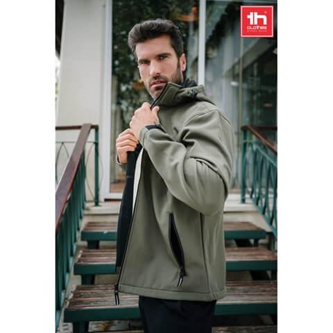 THC ZAGREB. Casaco softshell para homem em poliéster e elastano