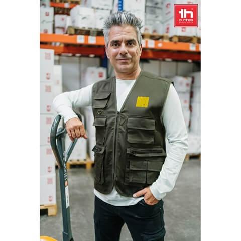 THC PIXEL. Colete (200 g/m²) em poliéster e algodão