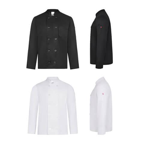 VL BACO. Jaleca de cozinha (190 g/m²) de manga comprida