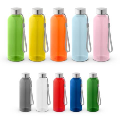 ENDERS M. Garrafa em PET reciclado (100% rPET) com acabamento translúcido brilhante 600 mL