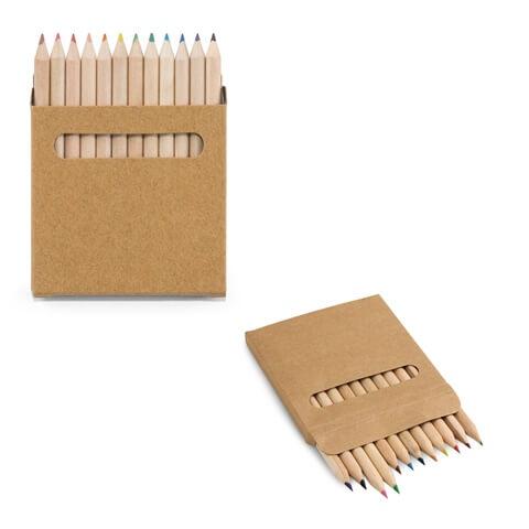 COLOURED. Caixa com 12 lápis de cor