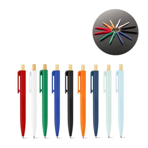 ZARA. Esferográfica em ABS reciclado (100% rABS) com ponteira em bambu