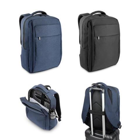 COVENTRY. Mochila, totalmente almofadada, para computador portátil em poliéster reciclado 300D de alta densidade e forro em pol