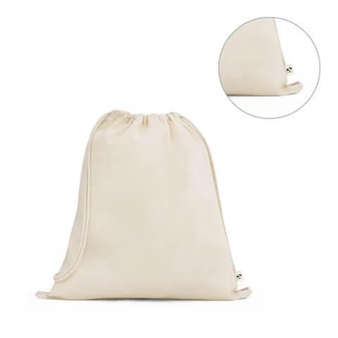 BELIZE. Saco tipo mochila 100% algodão orgânico (140 g/m²)